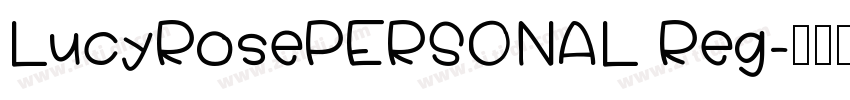 LucyRosePERSONAL Reg字体转换